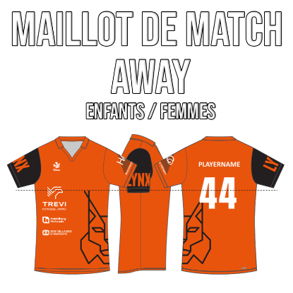 Image de MAILLOT DE MATCH AWAY - ENFANTS/FEMMES